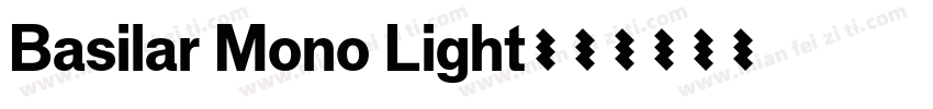 Basilar Mono Light字体转换